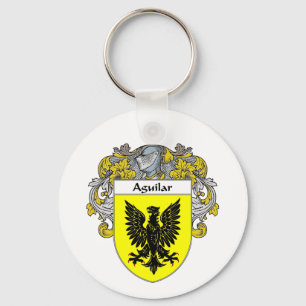 Aguilar Coat of Arms (Mantled) Keychain