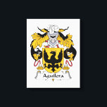 Aguilera Family Crest Canvas Print<br><div class="desc">Aguilera Coat of Arms</div>