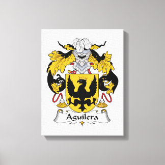 Aguilera Family Crest Canvas Print