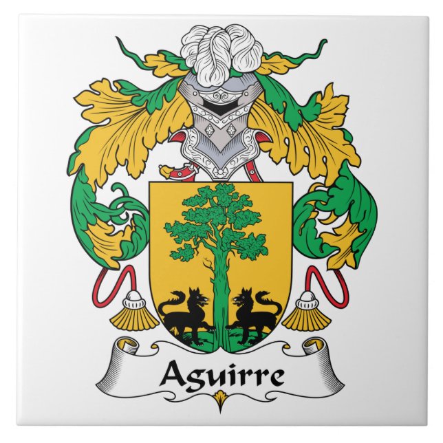 Aguirre Family Crest Tile (Front)