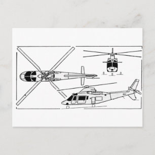 Agusta 109 postcard