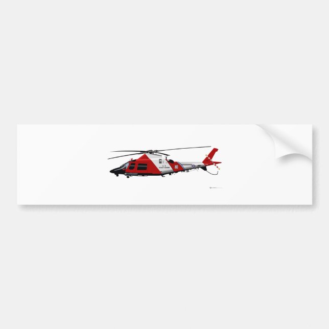 Agusta MH-68 Stingray Bumper Sticker (Front)