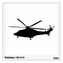 AgustaWestland AW139 Silhouette Wall Decal