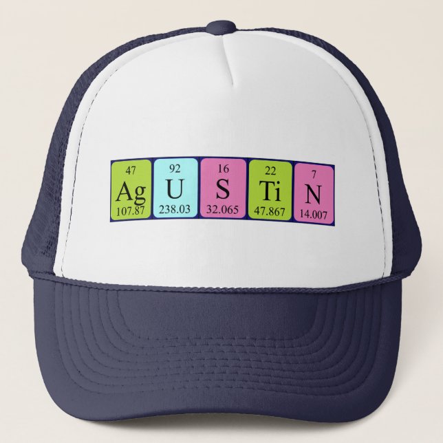 Agustin periodic table name hat (Front)