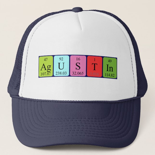 Agustin periodic table name hat (Front)