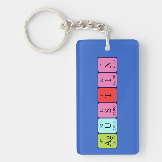 Agustin periodic table name keyring (Front)
