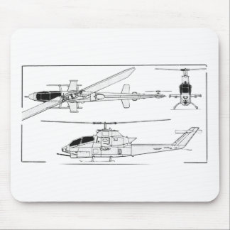 AH1 Blueprint Mouse Pad