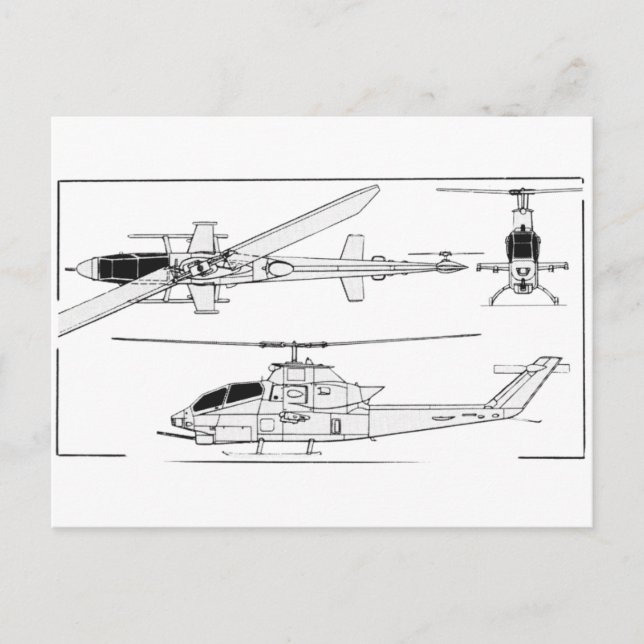 AH1 Blueprint Postcard (Front)