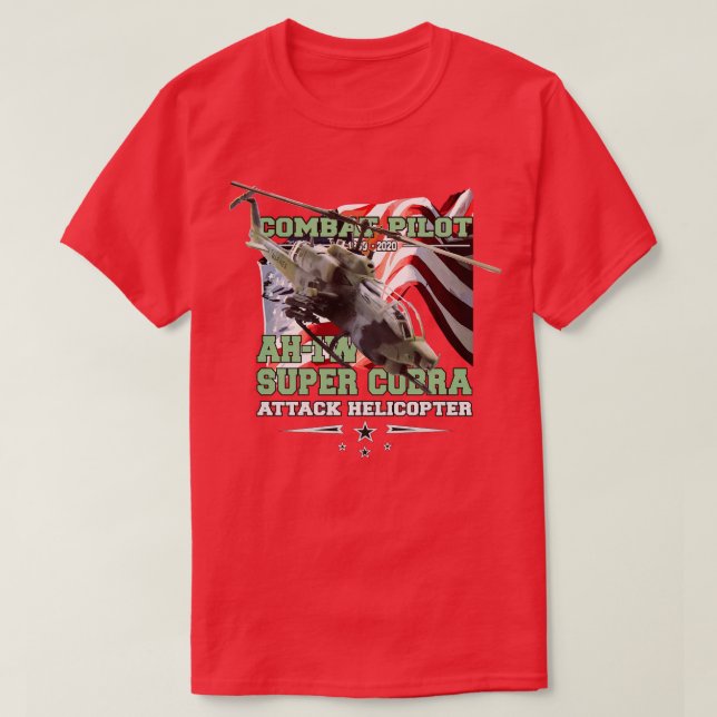 AH1 SuperCobra attack helicopter T-Shirt (Design Front)