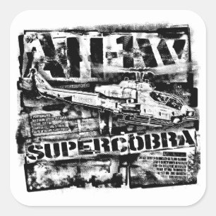 AH-1 SuperCobra Square Sticker Sticker