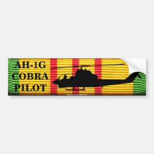 AH-1G Cobra Pilot VSM Ribbon Bumper Sticker