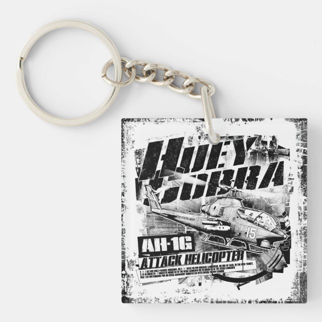 AH-1G HueyCobra Keychain Acrylic Keychain (Front)