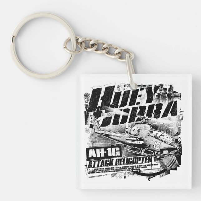 AH-1G HueyCobra Keychain Acrylic Keychain (Front)