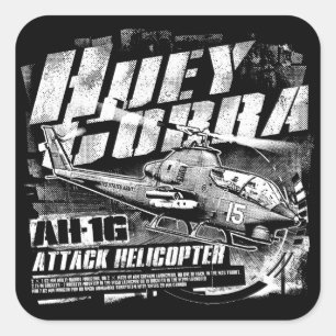 AH-1G HueyCobra Square Sticker Sticker