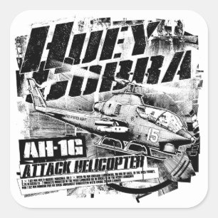 AH-1G HueyCobra Square Sticker Sticker