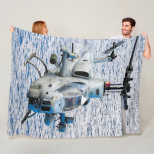 AH-1W SUPER COBRA FLEECE BLANKET
