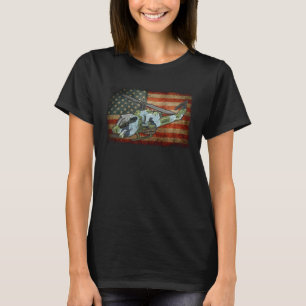 AH 1Z Viper Military Transport Airplane Flag T-Shirt
