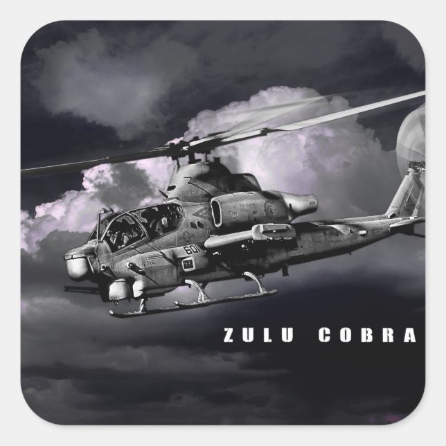 AH-1Z Viper Square Sticker (Front)