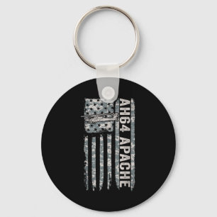 Ah-64 apache american flag helicopter camo apache keychain