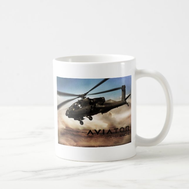 AH-64 Apache Helicopter Coffee Mug (Right)
