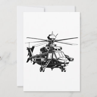Ah 64 Apache Helicopter Invitation