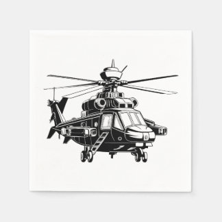 Ah 64 Apache Helicopter Napkin