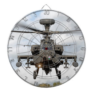 ah 64 apache longbow helocopter military dartboard