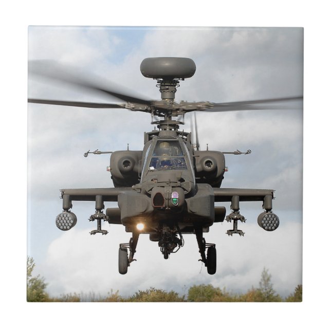 ah 64 apache longbow helocopter military tile (Front)