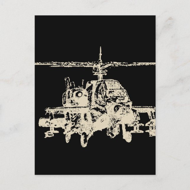 AH-64 Apache Postcard (Front)