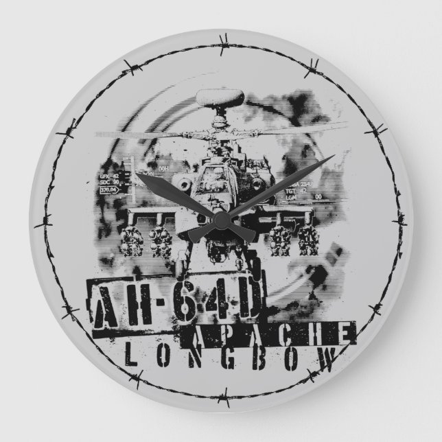 AH-64D Apache Longbow Large Clock (Front)