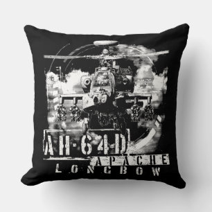 AH-64D Apache Longbow Throw Pillow