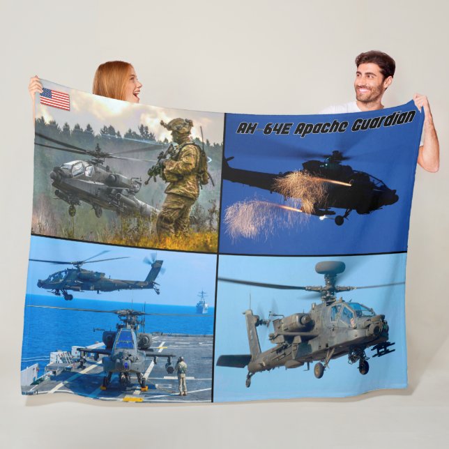 AH-64E APACHE GUARDIAN FLEECE BLANKET (In Situ)