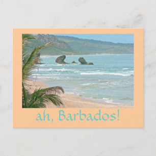 "ah, Barbade !" carte postale (photo de seascape)