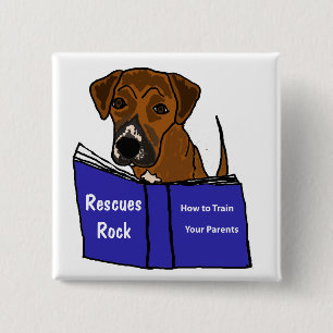 AH- Cute Puppy Dog Rescue Button