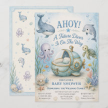 AH! Invitation pour la Baby Shower du Futur Plonge