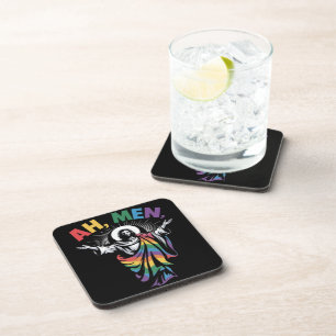 Ah Men Funny LGBT Gay Pride Coaster