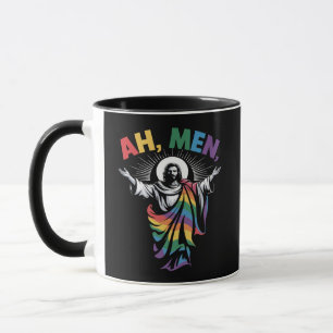 Ah Men Funny LGBT Gay Pride Mug