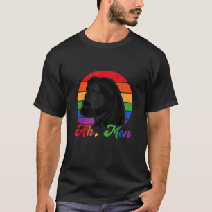 Ah Men Jesus Christ Gay Christian Funny LGBTQ Prid T-Shirt