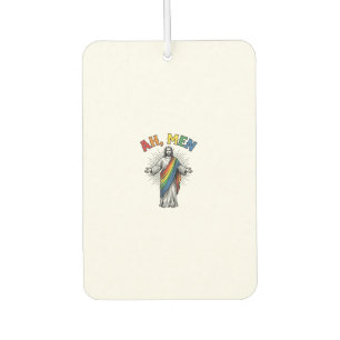 Ah Men Rainbow Religious Vintage Air Freshener