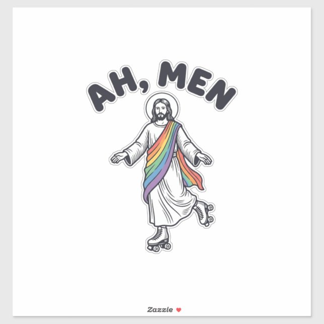 Ah Men Roller Skating Faith Vector Design_1 (Sheet)
