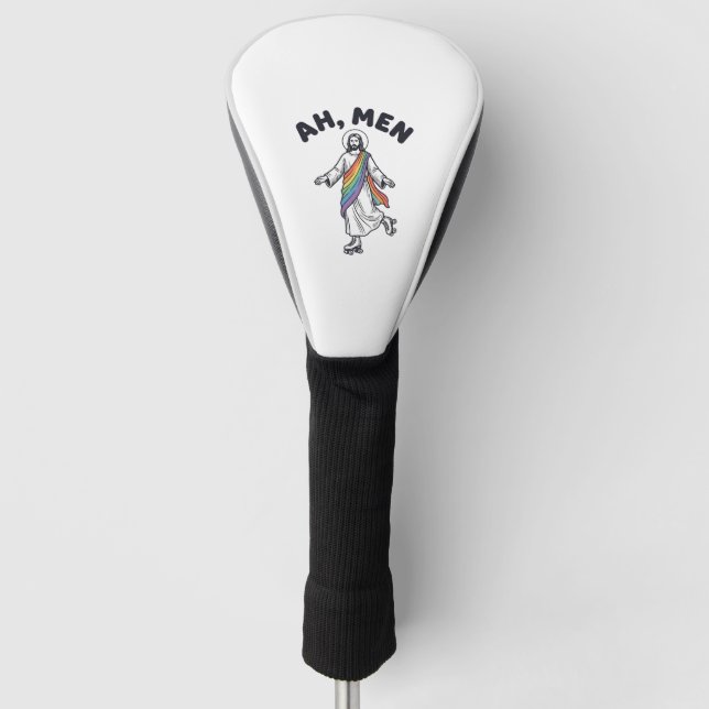 Ah Men Roller Skating Faith Vector Design_1 Golf Head Cover (Front)