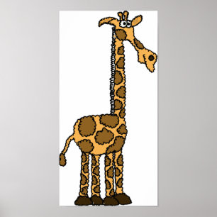 AH- Poster de la Giraffe funky