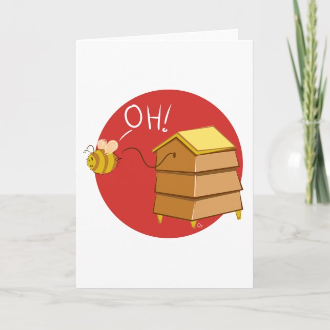 Ah ! Ruche - carte de voeux (Devant)