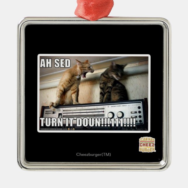 Ah Sed Turn it Down!! Metal Ornament (Front)