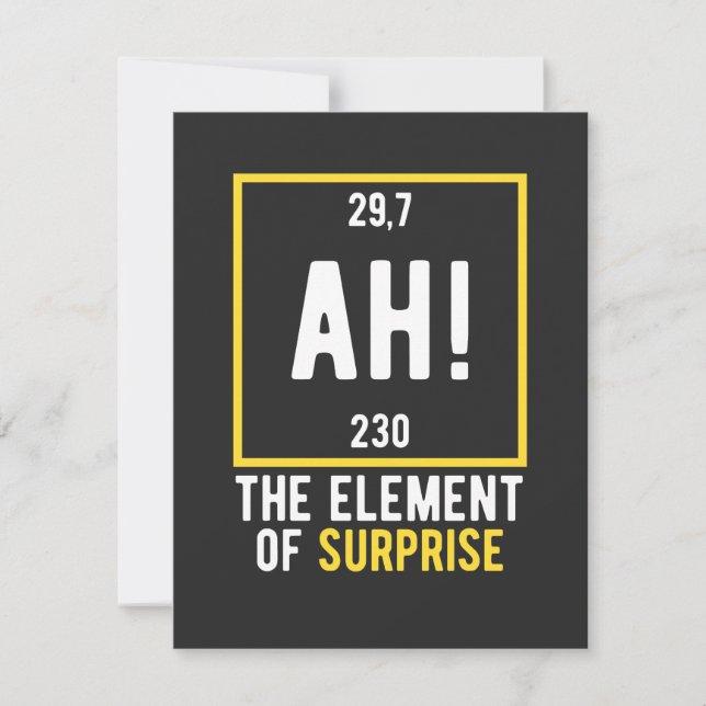 Ah The Element of Surprise (Front)