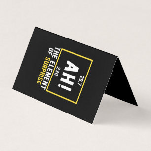 Ah The Element of Surprise Business Card