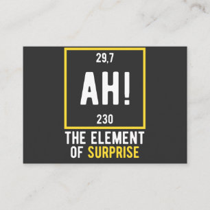 Ah The Element of Surprise Business Card