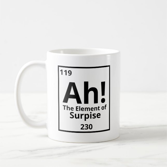 Ah! The element of surprise!  Coffee Mug (Left)