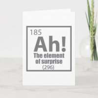 Ah! The Element of Surprise Funny Chemistry Joke
