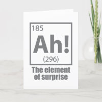 Ah! The Element of Surprise Funny Chemistry Joke